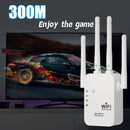 Amplificador de Wifi, Repetidor de Señal con Puerto Ethernet y 4 Antenas para Cobertura 360° hasta 10000 Pies Cuadrados, Compatible con Más de 35 Dispositivos, Configuración Rápida en un Solo Clic