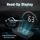 Pantalla de proyección de coche M8 OBD2 HUD, conmutable MPH/KMH, pantalla HD de 3,5 pulgadas, velocímetro del vehículo, temperatura, RPM, voltaje, batería no incluida, accesorio de dashboard universal para vehículos