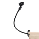 Extensión de soporte de micrófono de cuello de cisne de hierro, 37,08 cm, abrazadera de brazo flexible, negro