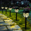 Lámpara solar para jardín, decoración exterior, luz solar nueva para patio, jardín, villa, césped, habitación (7 piezas)