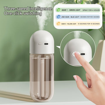 Humidificador de Aromaterapia USB para Dormitorio, Sala de Estar y Oficina - 1 Pieza con Pulverizador USB para Vehículo