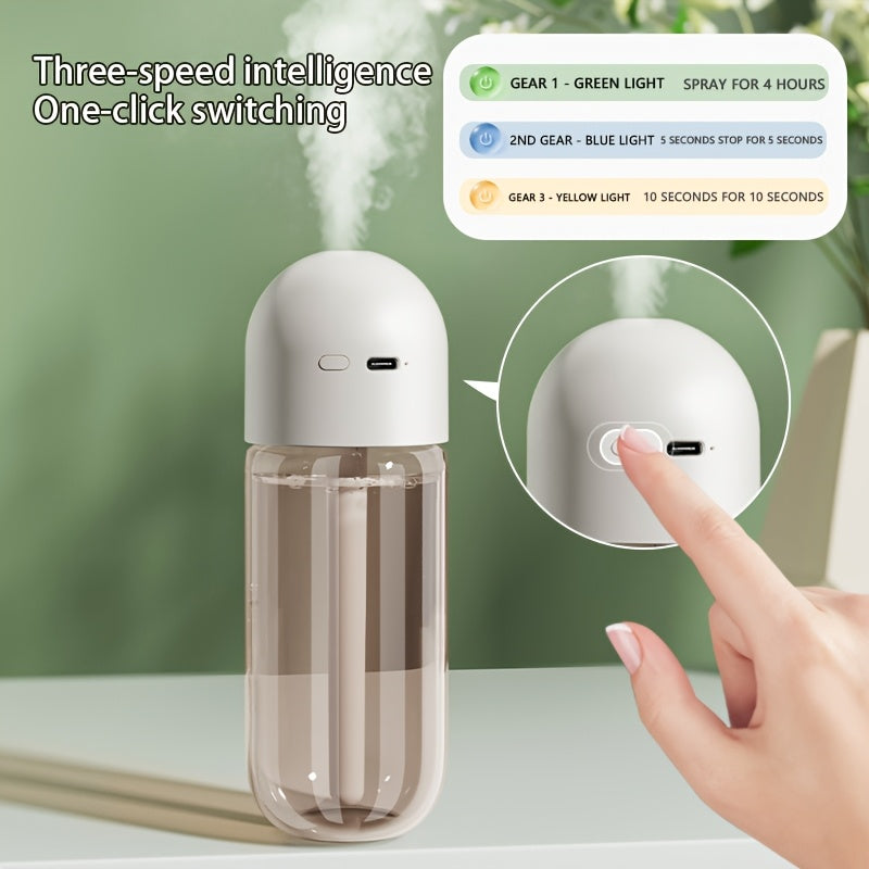Humidificador de Aromaterapia USB para Dormitorio, Sala de Estar y Oficina - 1 Pieza con Pulverizador USB para Vehículo