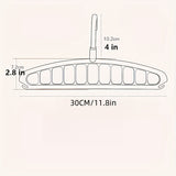 Conjunto de 3 Perchas Negras de Plástico con Diseño de Múltiples Ganchos - Organizador de Armario que Ahorra Espacio para el Hogar y Viajes, Duradero y Ligero, Ideal para un Almacenamiento Ordenado en la Guarda Ropa, Perchas para Ropa