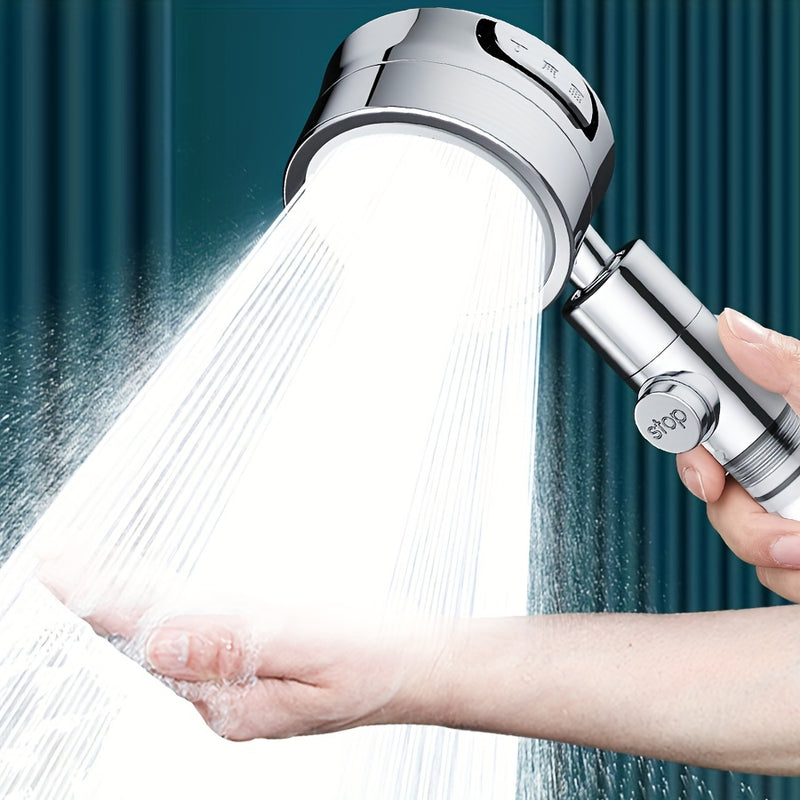 Una cabeza de ducha con tres ajustes ajustables, diseñada para una fuerte presión de agua para bañarse en casa, con una cabeza de ducha ajustable, adecuada para accesorios de baño.