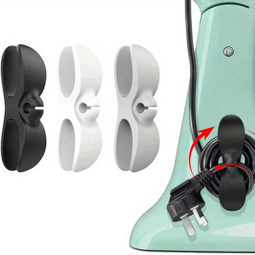 6 Clip Organizadores de Cables TPU para Electrodomésticos de Cocina, Soporte de Gestión de Cables, Envoltura de Cables, Adecuado para Freidora de Aire, Licuadora, Máquina de Café - Solución de Almacenamiento de Cables sin Batería