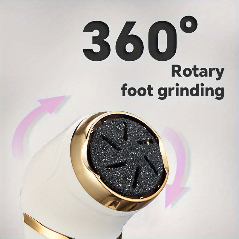 MIGUAN, eliminador eléctrico profesional para pies, sin dolor, exfoliación rápida, recargable, suave para piezas claras, ideal para uso en casa y salón, amigable para viajes, exfoliador de pies, herramienta de belleza para salón, herramienta de belleza e