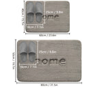 Alfombra de baño Ultra-Suave de Felpa - Secado Rápido, Antideslizante y Absorbente con Diseño Bordado "BIENVENIDO", Espuma Gruesa para Uso Cmodo en la Entrada, Ligera y Lavable en Mquina, Alfombra de baño