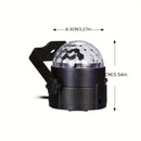 1pc Bola de Discoteca RGB Activada por Sonido con Control Remoto - 7 Modos, Alimentada por USB, Ideal para Fiestas de Baile en Casa, Bares, Karaoke, Halloween, Navidad, Decoración de Bodas, Luz de Fiesta Disco USB