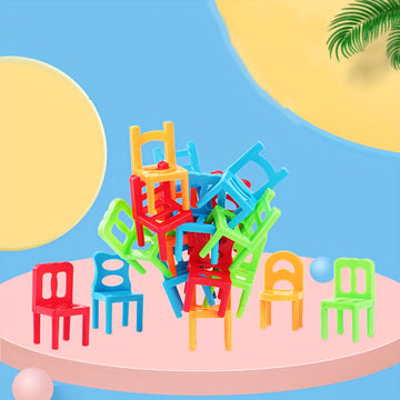 Sillas Apilables Divertidas para Niños - Construcción Duradera de ABS, Perfectas para Jugar y Aprender