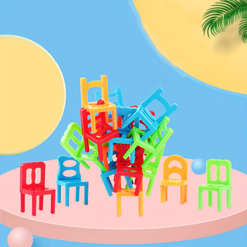 Sillas Apilables Divertidas para Niños - Construcción Duradera de ABS, Perfectas para Jugar y Aprender