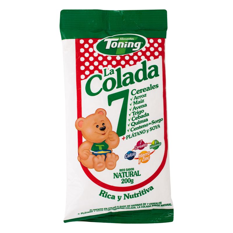 COLADA TONING 200G 7 CEREALES NATURAL