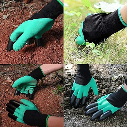 Par de Guantes de Jardineria con Garras para Cavar