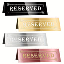 3 piezas, letreros de mesa de acrílico de lujo, resistentes al agua, doble cara, duraderos y fáciles de limpiar, indicadores de asientos para bodas, fiestas, restaurantes y eventos especiales, perfectos para uso en interiores y exteriores