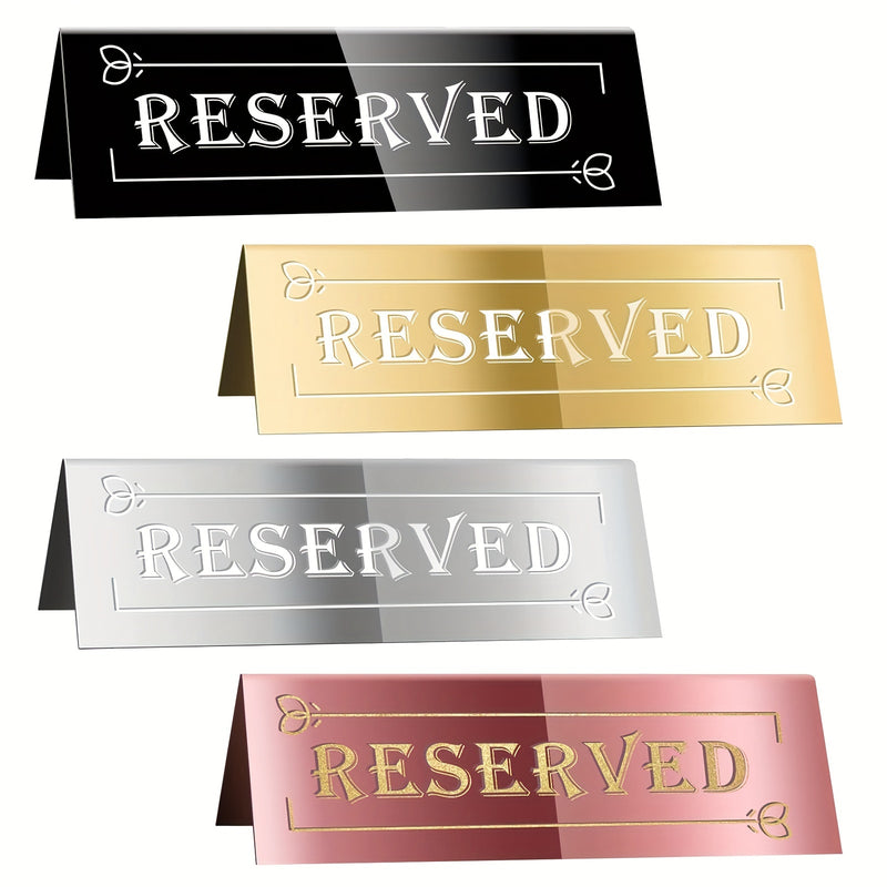 3 piezas, letreros de mesa de acrílico de lujo, resistentes al agua, doble cara, duraderos y fáciles de limpiar, indicadores de asientos para bodas, fiestas, restaurantes y eventos especiales, perfectos para uso en interiores y exteriores
