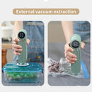 Sellador al Vacío Recargable por USB con Batería de 1200mAh, Verde Menta - Control de Temperatura de Múltiples Velocidades, Diseño que Ahorra Espacio para la Conservación de Alimentos - Ideal para Snacks, Carne, Frutas, Verduras en Casa y Uso Exterior, S