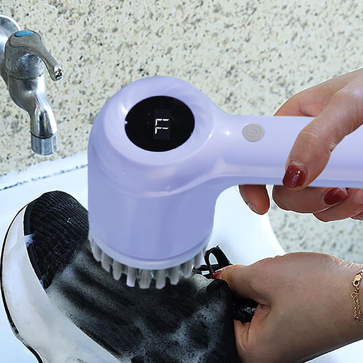 Cepillo Arranca Grasa Eléctrico Recargable 3 Cabezales JPVI-15