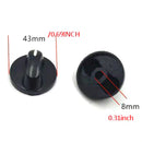 1 Par de Perillas de Encendido para Estufa de Gas - Reemplazo de Plástico de 8mm para Cocinas, Acabado Mate Negro, Perillas de Control de Quemador Duraderas y Fáciles de Instalar, Accesorios para Estufa de Gas | Perillas Modernas | Plástico Duradero