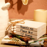 Conjunto de 3 Libros Decorativos de Madera Blancos, Apilamiento de Libros Rústicos de Granja, Libros Falsos para Estantes de Mesa de Café con Borlas de Madera, para Decoración Moderna del Hogar