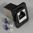 5 Piezas Adaptador RJ45 Ethernet - Conector Macho a Macho Cat6 de Acero Inoxidable y Aleación de Zinc con Tornillos/Notas para Cableado Seguro, Cables de Red Duraderos