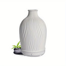 Máquina de Aromaterapia Ultrasonica de Resina Blanca USB con Humidificación
