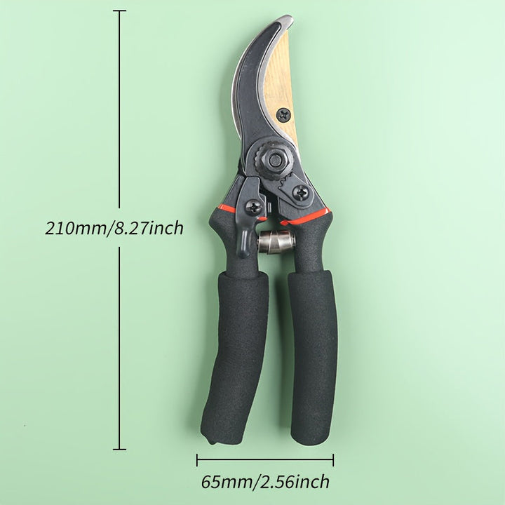Tijeras de Poda Ergonómicas de Acero SK5 - Ligeros, Afilados para Recortar Ramas y Flores, Mango Antideslizante, Ideales para Jardines y Huertos Domésticos