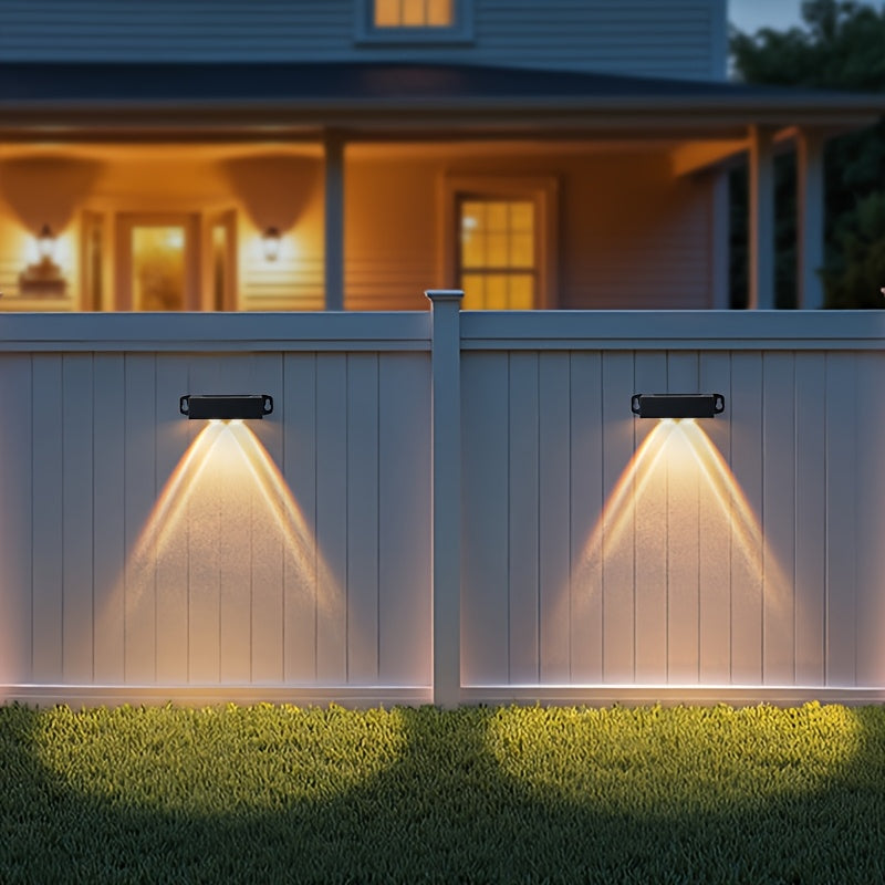 4 luces solares para pared exterior, 1 LED, 2 LED, 3 LED, 4 LED, alta calidad, luz para balcón, jardín, villa, área rural, cerca, ideal para pared exterior, garaje, patio