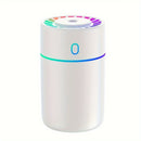 Humidificador ultrasónico portátil de 230 ml, difusor de aroma de nano niebla de plástico multisala con alimentación USB y funcionamiento silencioso para dormitorio, oficina y escuela - 1 unidad