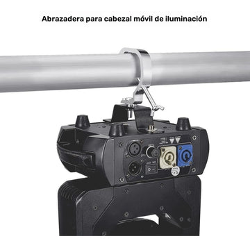 10-Unidad de Sujeción de C de Plata Gris para Iluminación de Escenario, 1.18-2 Pulgadas, Ajuste de Tubo de 30-50mm OD, Capacidad de Carga de 24,95KG, Sin Cargar, No Requiere Batería, Sujeción de Truss Versátil para Luces de Punto DJ y Luces de Cabeza Móv