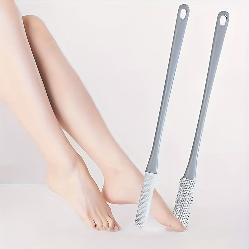 Cepillo de limpieza de pies, suave, para limpiar las grietas entre los dedos del pie. Eliminador de luz muerta, color beige, exfoliante, herramienta de limpieza facial suave para pedicura, baño y ducha.
