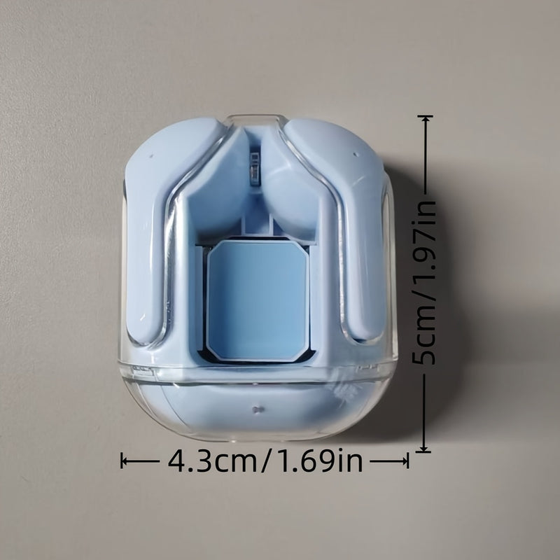 Auriculares inalámbricos Mini Y26, con cable de carga, diseño transparente, elegantes y geniales, ligeros y portátiles, larga duración de la batería, alta calidad de sonido, cancelación inteligente del ruido. Compatible con Apple y Android, con luz indic