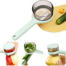 Pelador de frutas y verduras multifuncional 2 en 1