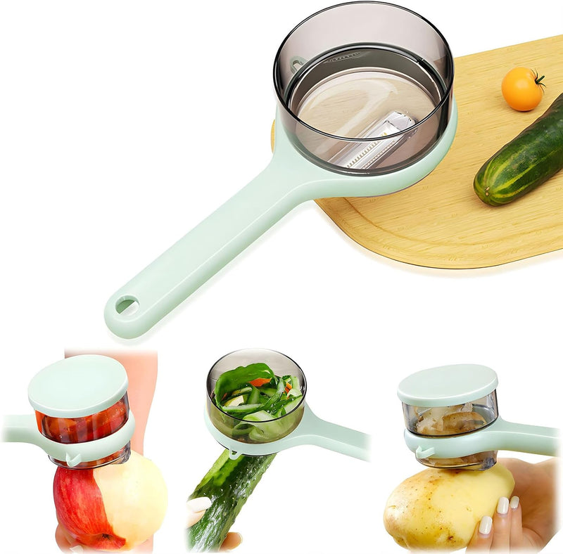 Pelador de frutas y verduras multifuncional 2 en 1