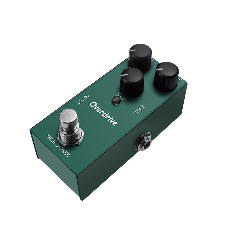 Pedal de efecto de guitarra de overdrive de aleación de aluminio, mini tipo único DC 9V, bypass verdadero, carga USB, voltaje de funcionamiento ≤36V, no requiere batería - Azul