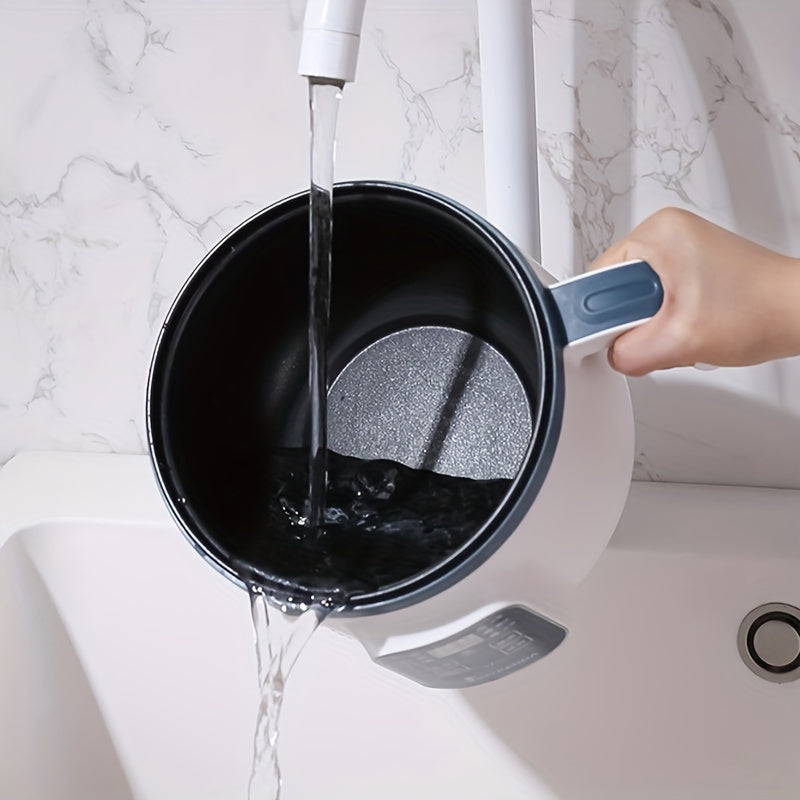 BALASHOV Cocina Eléctrica Inteligente de 1.7L para Olla Caliente y Ramen - Antiadherente, 6 Modos con Protección contra Sobrecalentamiento y Secado, Vaporera de Doble Capa para Arroz, Sopa, Pasta y Más - Perfecta para 2-3 Personas, Diseño Blanco y Negro