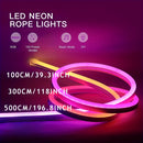 Luces de neón alimentadas por USB, controlado con botones, tira de luz RGB, personalizable, modo musical que cambia según el ritmo, ideal para fiestas o relajación