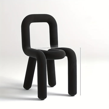 Silla Apilable de Acero Azul Chic con Respaldo - Versátil y Elegante para Decoración de Dormitorio, Oficina o Sala de Estar