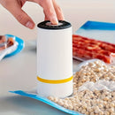 Sellador de vacío portátil para uso en el hogar, completamente automático para alimentos secos y húmedos, incluye una bolsa de comida, 1 bomba eléctrica y 3 bolsas de cierre de vacío grandes, medianas y pequeñas para almacenamiento.