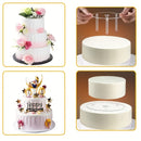 Juego de 4 piezas para apilar pasteles transparente con soportes ajustables y divisor, ideal para bodas, cumpleaños y repostería en casa, reutilizable, de plástico seguro para alimentos, accesorios para decorar pasteles