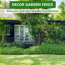 Conjunto de Cerca de Jardín Fácil de Instalar Sin Cavar - 5/10/15piezas, Paneles de Malla de Metal Alto para Decoración al Aire Libre, Barrera para Animáles y Bordéo de Jardín, Ideal para Navidad