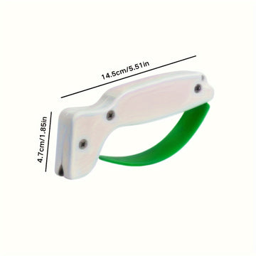 1 pieza de afilador de cuchillos Wusthof de PVC - Herramienta de afilado manual para cuchillos pequeños, hojas dentadas, hachas y espadas - Ideal para uso en cocina y al aire libre - Restaura y reparación de hojas, herramienta de afilado de cuchillos | D