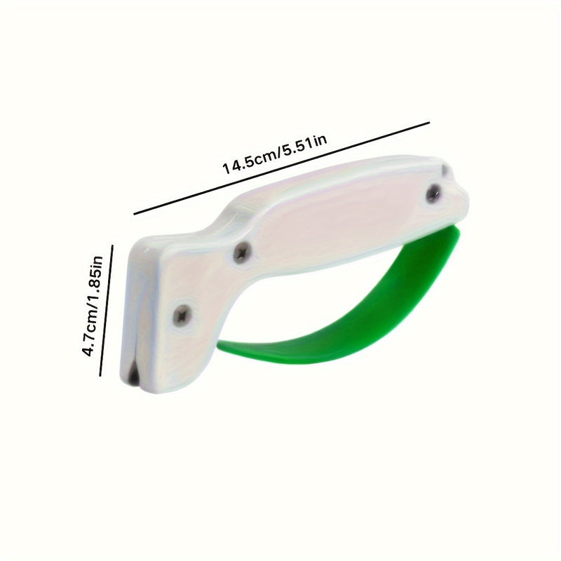 1 pieza de afilador de cuchillos Wusthof de PVC - Herramienta de afilado manual para cuchillos pequeños, hojas dentadas, hachas y espadas - Ideal para uso en cocina y al aire libre - Restaura y reparación de hojas, herramienta de afilado de cuchillos | D