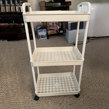 Carrito organizador de almacenamiento de varios niveles - Versátil, portátil para cocina, baño, dormitorio - Plástico duradero, fácil de mover con amplio espacio de almacenamiento