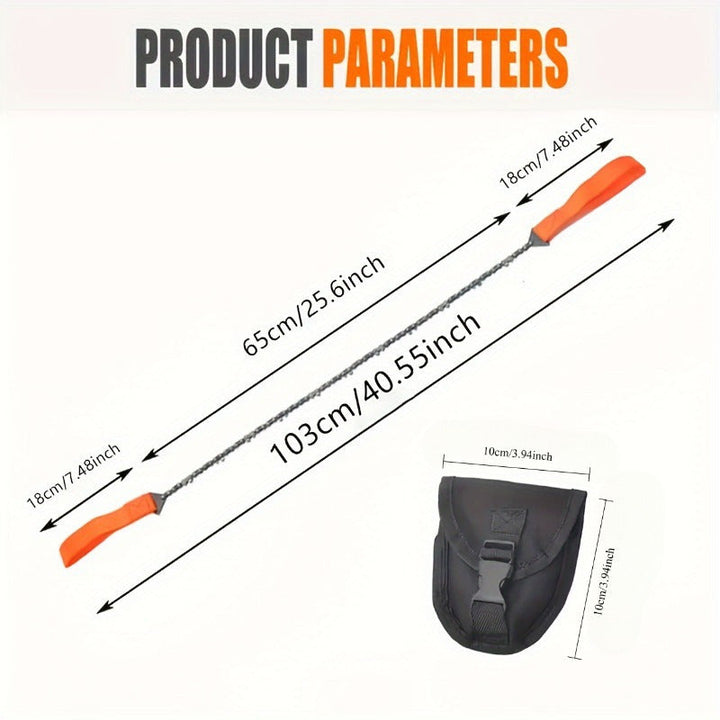Sierra de Alambre Portátil Manual - Metal, No Necesita Electricidad para Cortar Madera de Forma Eficiente, Corta Madera Como Mantequilla