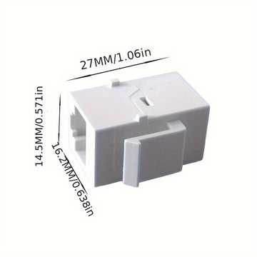 20 piezas de conector RJ45 hembra a hembra para conexión de red informática CAT.6 Gigabit Ethernet, destinado a fines de telecomunicaciones, incluyendo teléfonos, computadoras de escritorio, laptops y otros dispositivos que permiten acceder a datos, cont