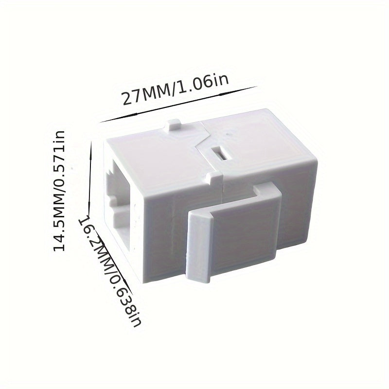 20 piezas de conector RJ45 hembra a hembra para conexión de red informática CAT.6 Gigabit Ethernet, destinado a fines de telecomunicaciones, incluyendo teléfonos, computadoras de escritorio, laptops y otros dispositivos que permiten acceder a datos, cont