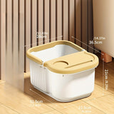 1pc Esenciales de Invierno Cubeta de Baño de Pies de Plástico con Función de Masaje, Tamaño Grande, Alto y Material Grueso, Sin Requerimiento de Electricidad