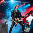 Transmisor Receptor sin varillas para Guitarra Recargable con 4 Canales de Señal para Instrumentos Eléctricos y Bajo