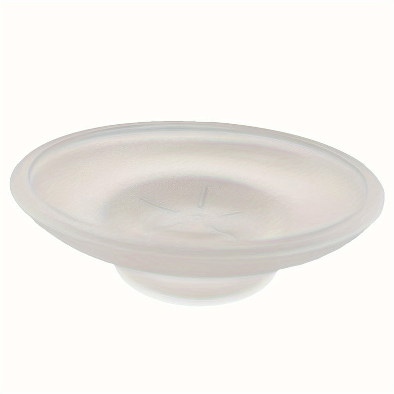 Porta jabón redondo de vidrio esmerilado mate, bandeja para ducha y baño con diseño translúcido y patrón de estrellas, elegante y duradero, ideal para uso en el hogar o en hoteles