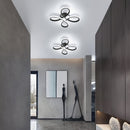 1 pieza de lámpara de techo moderna con mariposa negra/blanca - Brillo ajustable 3000K/4000K/6000K, acabado metálico mate con montaje semi-inclinado, iluminación decorativa ligera para sala de estar, dormitorio, pasillo, estudio, luces de techo para el h