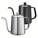 Tetera de acero inoxidable con pico de ganso para café y té - 350 ml, pico de vertido preciso para uso en el hogar y la cocina, ideal para acampar